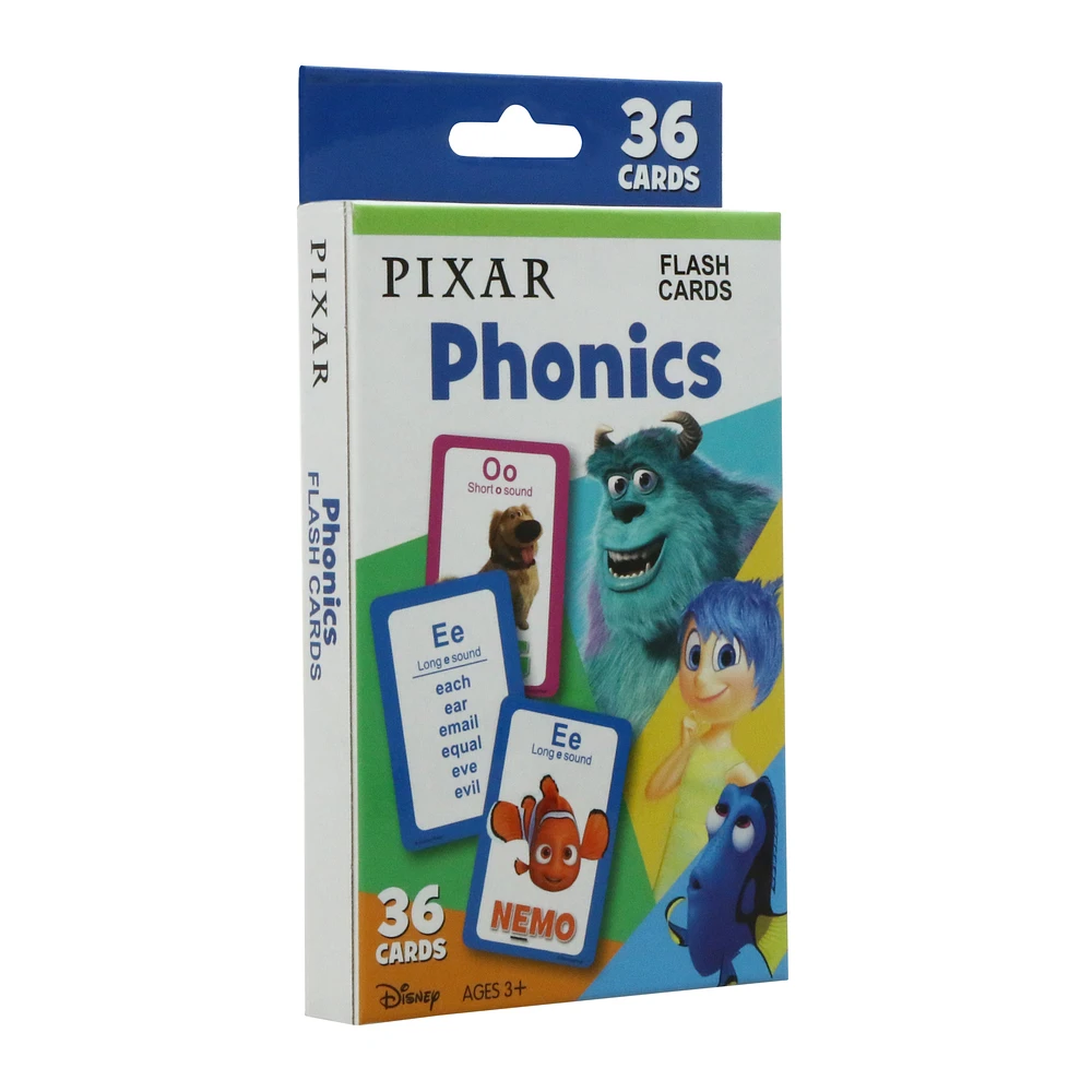 Disney-PIXAR® phonics flash cards 36-count