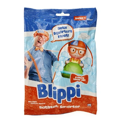 blippi® bath squirter bath toy blind bag