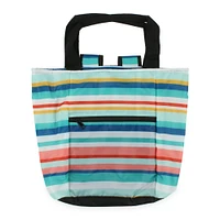 striped cooler backpack 16.5in