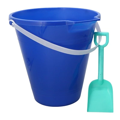 kid's beach bucket pail & shovel set - orange