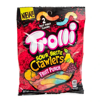 trolli® sour brite® crawlers fruit punch gummi candy 4oz