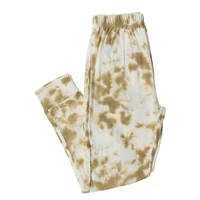 tan tie dye jersey lounge joggers