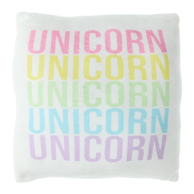 rainbow unicorn squishy pillow 14in