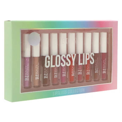 beauty intuition color lip gloss 10-piece set