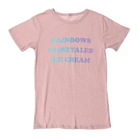 juniors retro 'rainbows, fairytales, ice cream' graphic tee