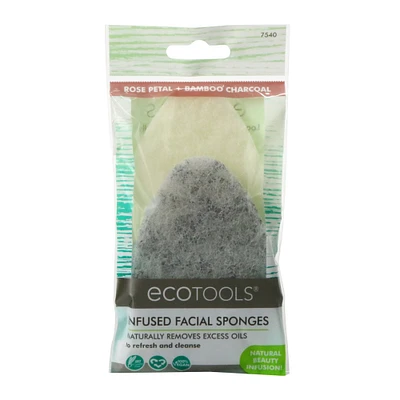 ecotools® infused facial sponges 2-pack
