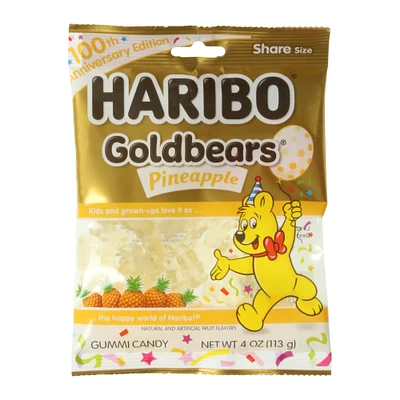 haribo® 100th anniversary pineapple goldbears® 4oz