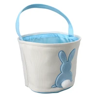 10in bunny butt canvas easter basket