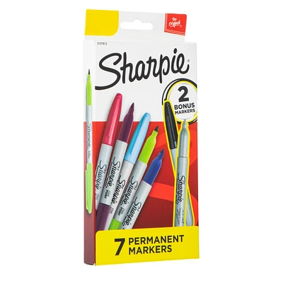 sharpie® permanent markers 7-count assorted colors