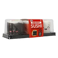 3-piece squishy sushi sensory toy set