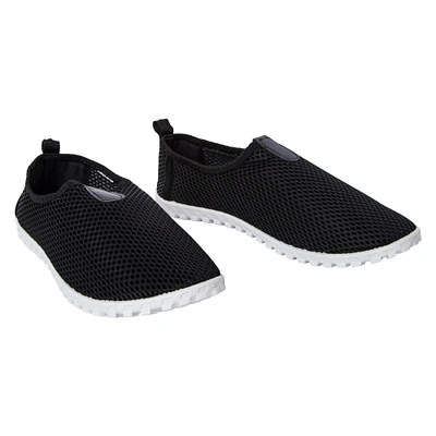 men's black mesh water shoes