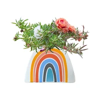 moss rose grow kit in rainbow planter