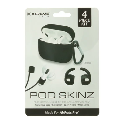 black pod skinz kit for AirPods Pro®