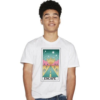 escape' desert road tarot graphic tee