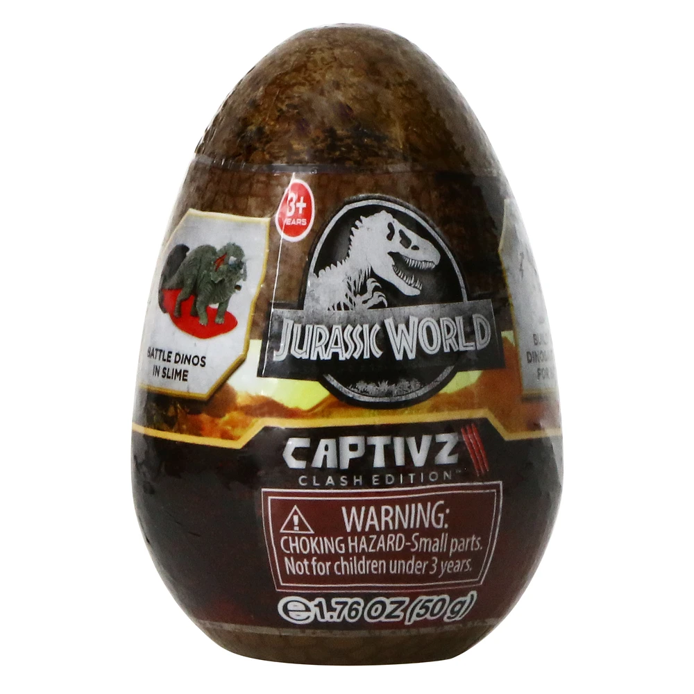 jurassic world captivz clash edition™ slime egg & figure blind bag