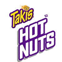 Takis hot nuts fuego double crunch peanuts, hot chili pepper and lime artificially flavored peanuts, 3.2oz bag