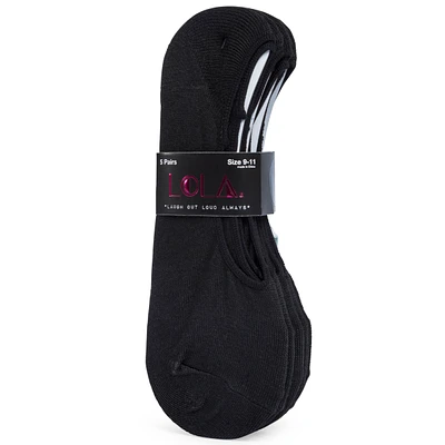 Black Shoneliner Socks 5-Pack For Women
