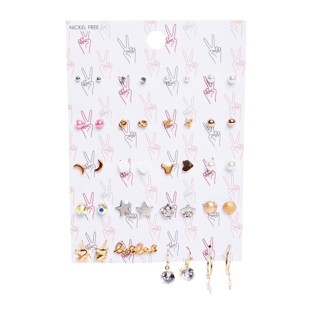 earring set 20 pack