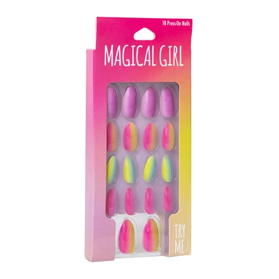 press-on nails, magical girl 18-count