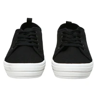 ladies tonal lace-up sneakers