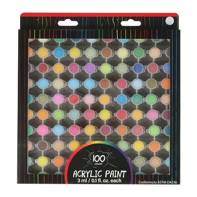 acrylic paints 100-count set