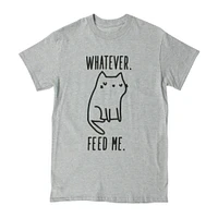 'whatever. feed me' cat graphic tee