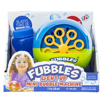 fubbles® light up mini bubble machine