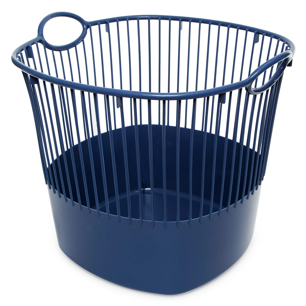 large line storage basket with handles 17.8in