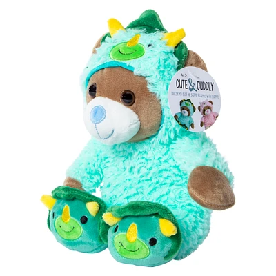 teddy bear pajamas stuffed animal 11in