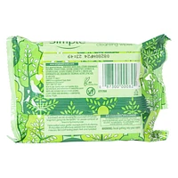 simple® compostable cleansing wipes 25-count