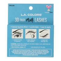 l.a. colors® 3d faux mink false eyelashes - andie