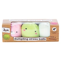 dumpling stress balls 3-pack sensory toys