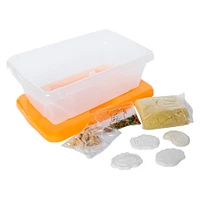 portable sensory toy bin w/ magic sand & water beads