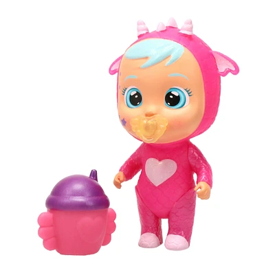 cry babies magic tears™ unicorn doll 6in - light pink