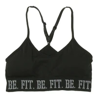 series-8 fitness™ gray 'empower' sports bra