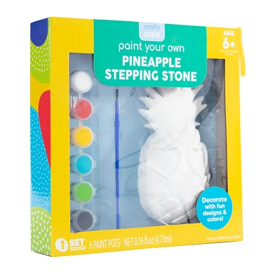 paint your own pineapple stepping stone craft kit