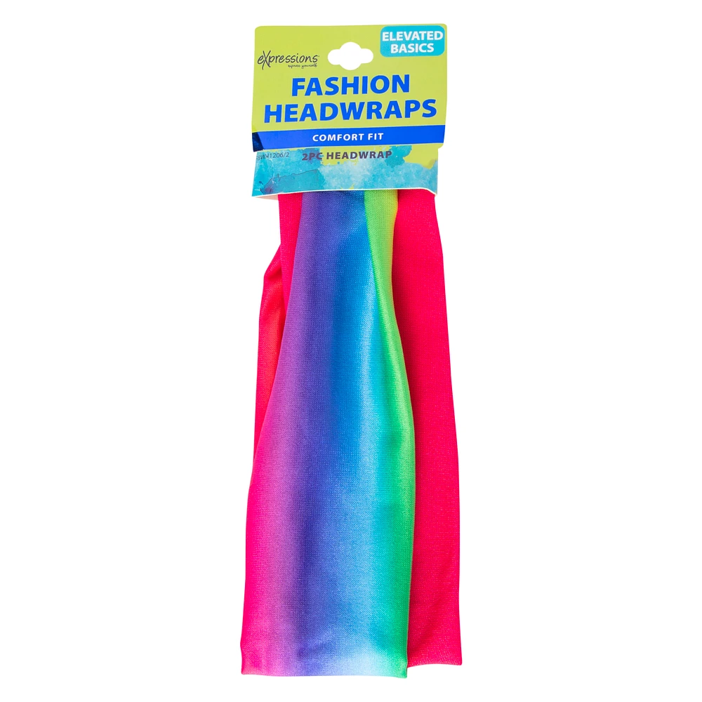 2-pack ombre fashion headwraps
