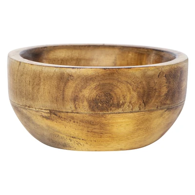 wooden bowl incense holder - dark