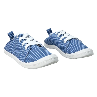 ladies white canvas scrunch back sneakers - 7