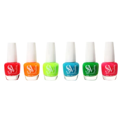 smoke & mirrors viva la neon 7-piece nail polish set