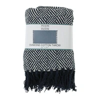 diamond cotton throw blanket 50in x 60in