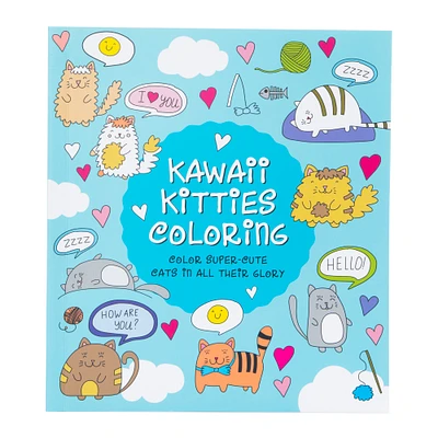 kawaii kitties coloring book