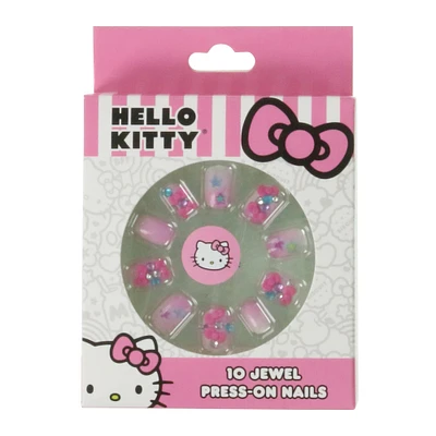 hello kitty® jewel press-on nails 10-count