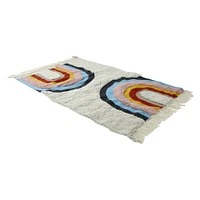 cotton tufted rug 2ft x 3ft - sun