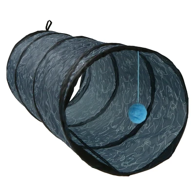 30in cat tunnel toy - grey