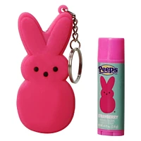 peeps® flavored lip balm & keychain set