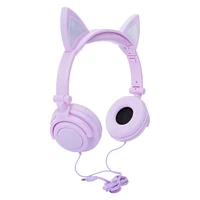 LED light up animal ears headphones - panda