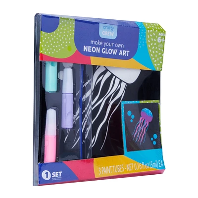 neon glow art kit - turtle