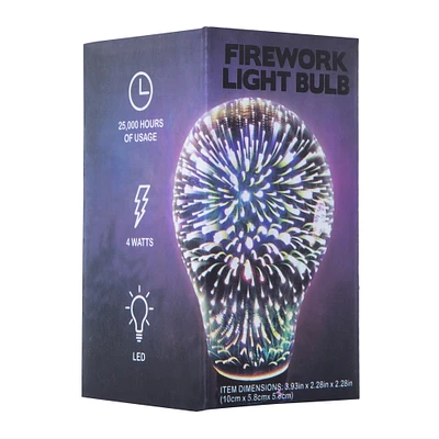 LED firework light bulb, 4-watt