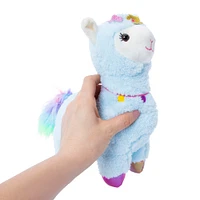 cute & cuddly standing llama stuffed animal 10.5in